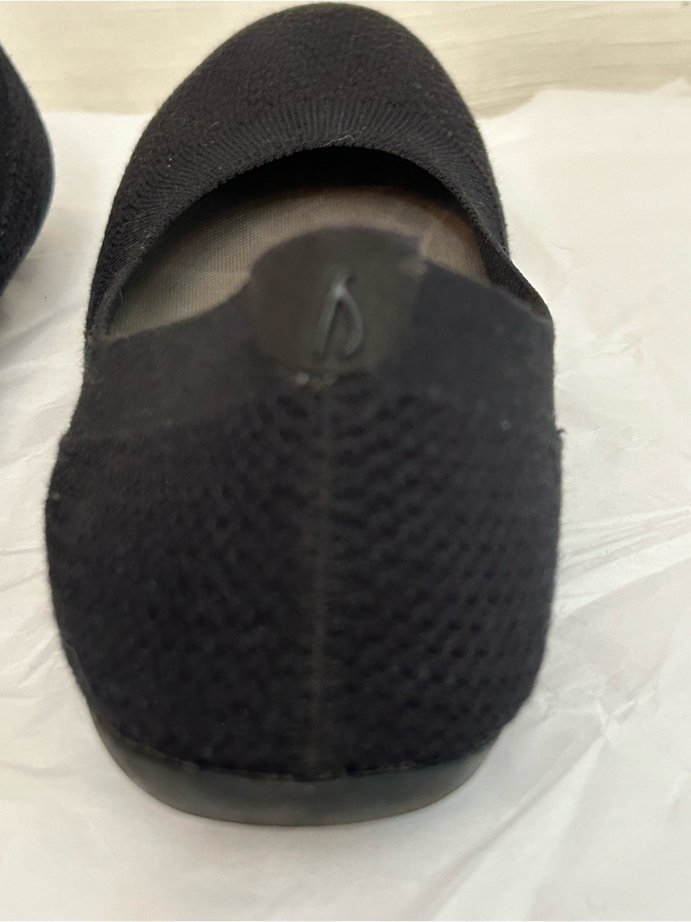 Allbirds Tree Breezer Women's Black Knit Ballet Flats - Picture 5 of 7